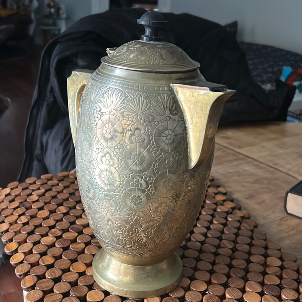 Ornate Brass Teapot